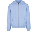 BUILD YOUR BRAND FLUFFY ZIP HOODIE