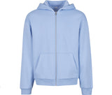 BUILD YOUR BRAND FLUFFY ZIP HOODY