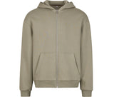 BUILD YOUR BRAND FLUFFY ZIP HOODY