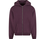 BUILD YOUR BRAND FLUFFY ZIP HOODY