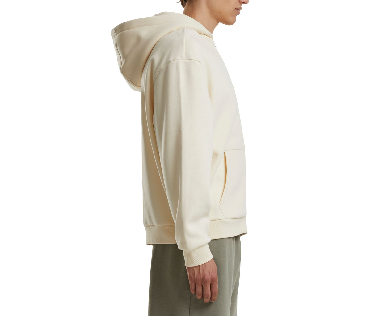 BUILD YOUR BRAND FLUFFY ZIP HOODY