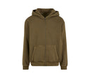 BUILD YOUR BRAND STONEWASH HEAVY ZIP HOODIE