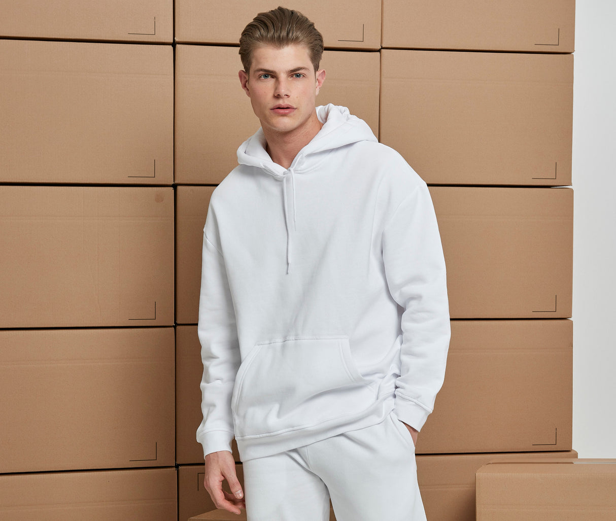 BUILD YOUR BRAND BASIC OVERSIZE HOODY