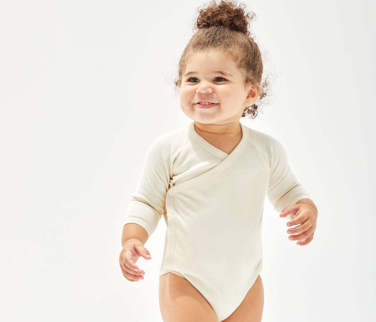 BABYBUGZ BABY LONG SLEEVE KIMONO BODYSUIT