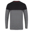 FRONT ROW LONG-SLEEVE BRETON STRIPED T-SHIRT