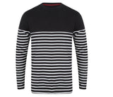 FRONT ROW LONG SLEEVED BRETON STRIPED T