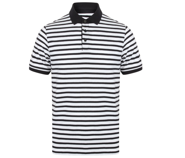 STRIPED JERSEY POLO SHIRT