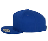 5-panel cotton snapback cap