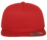 5-panel cotton snapback cap