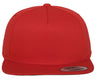 5-panel cotton snapback cap