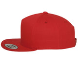 5-panel cotton snapback cap