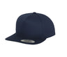 5-panel cotton snapback cap