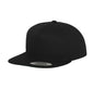 5-panel cotton snapback cap