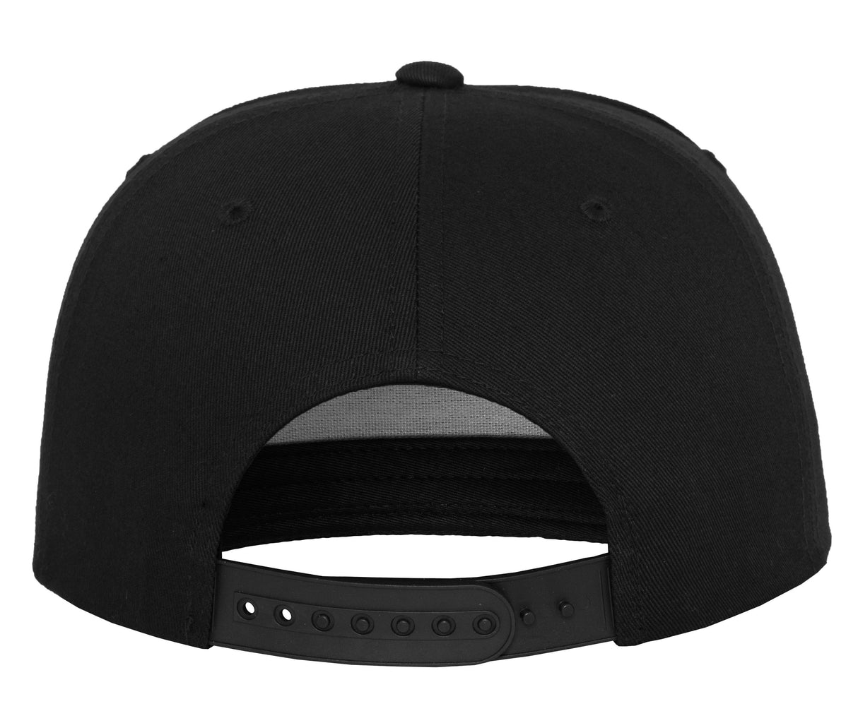 5-panel cotton snapback cap