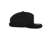 5-panel cotton snapback cap