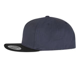 5-panel cotton snapback cap
