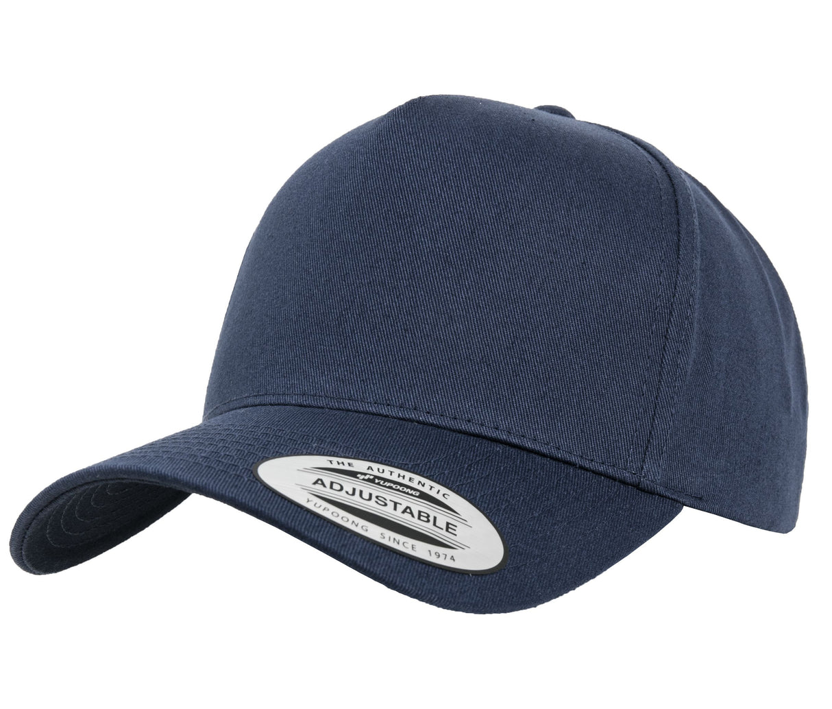 5-panel curved classic snapback