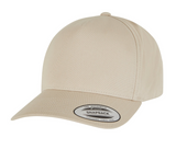 5-panel curved classic snapback