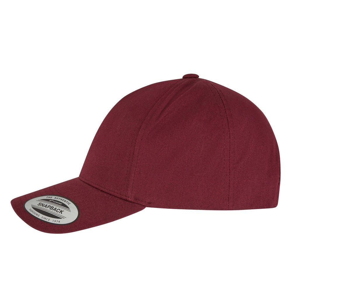5-panel curved classic snapback