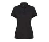 HENBURY LADIES' RECYCLED POLYESTER POLO SHIRT