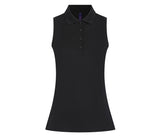 HENBURY LADIES' SLEEVELESS COOLPLUS® POLO SHIRT
