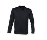 HENBURY COOLPLUS® LONG SLEEVED POLO SHIRT