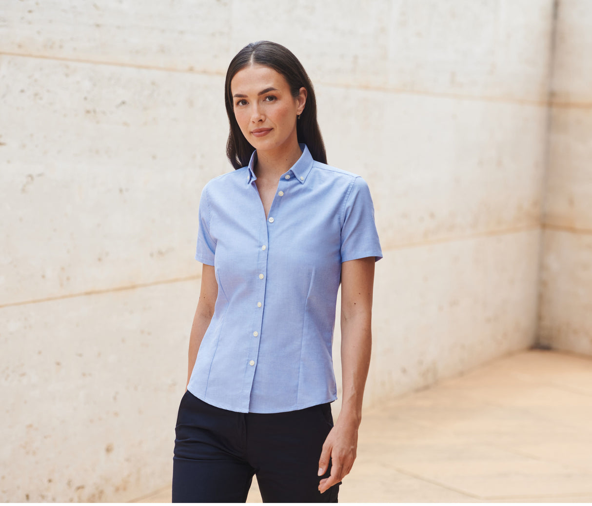 LADIES' MODERN S/S OXFORD SHIRT – REGULAR FIT