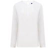 LADIES' PLEAT FRONT LONG SLEEVED BLOUSE