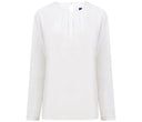 LADIES' PLEAT FRONT LONG SLEEVED BLOUSE