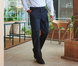 HENBURY MEN'S 65/35 FLAT FRONT CHINO