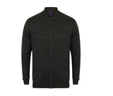 HENBURY UNISEX KNITTED BOMBER JACKET