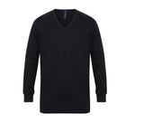 HENBURY MEN'S V-NECK JUMPER