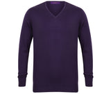 HENBURY MEN'S V-NECK JUMPER