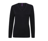 HENBURY LADIES' V-NECK JUMPER