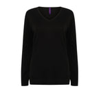 LADIES' V-NECK JUMPER