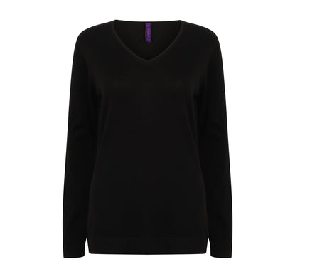 LADIES' V-NECK JUMPER
