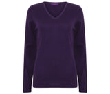 HENBURY LADIES' V-NECK JUMPER