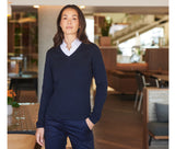 HENBURY LADIES' V-NECK JUMPER