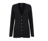 LADIES V-NECK BUTTON CARDIGAN