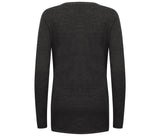 LADIES V-NECK BUTTON CARDIGAN