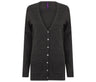 LADIES V-NECK BUTTON CARDIGAN