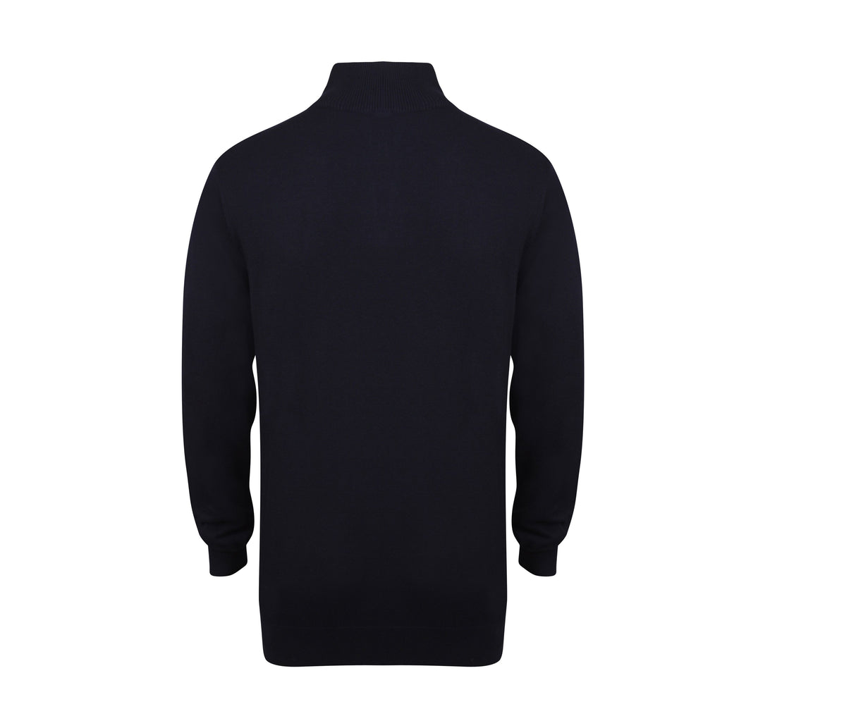 HENBURY MEN'S KNITTED QUARTER ZIP JUMPER