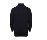 HENBURY MEN'S KNITTED QUARTER ZIP JUMPER