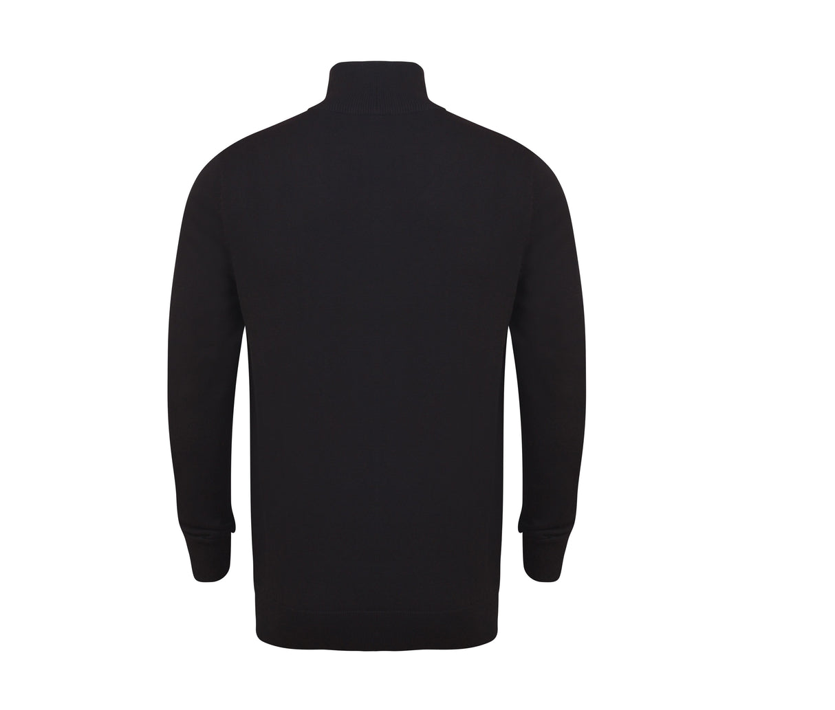 HENBURY MEN'S KNITTED QUARTER ZIP JUMPER