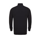 HENBURY MEN'S KNITTED QUARTER ZIP JUMPER