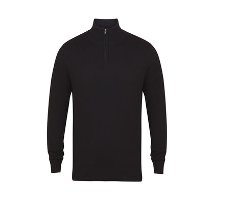 MEN'S KNITTED QUARTER ZIP JUMPER