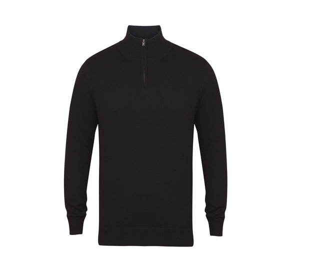 MEN'S KNITTED QUARTER ZIP JUMPER