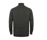 HENBURY MEN'S KNITTED QUARTER ZIP JUMPER