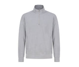 HENBURY UNISEX SUSTAINABLE 1/4 ZIP SWEATSHIRT