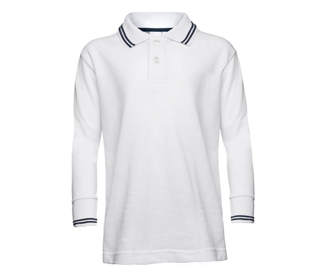 KIDS’ LONG SLEEVE PIQUÉ POLO SHIRT